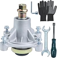 Vista 13 de Paquete de 3 husillos 604214 reemplazan a Hustler 604214 husillo para cortacéspedes Hustler, Hustler Raptor de 42 pulgadas, husillo Hustler Raptor