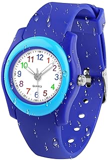 Edillas Children's Watch Analogue for Boys Girls Waterproof Watch Boys Girls for Children Toddlers Easy to Read Learn Time...