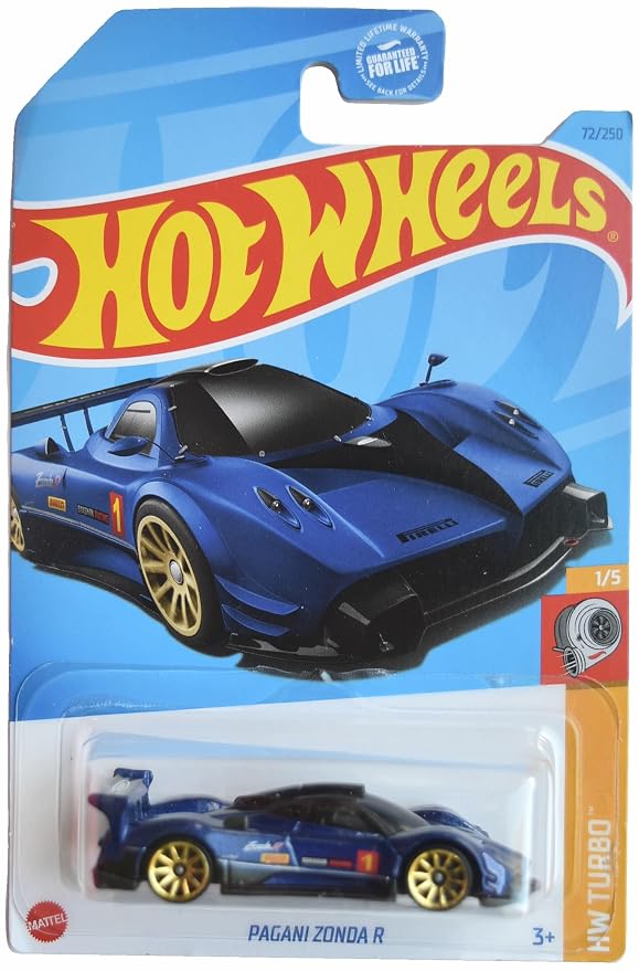 Hot Wheels Youth Pagani Zonda R, Hw Turbo 1/5 [Blue] 72/250
