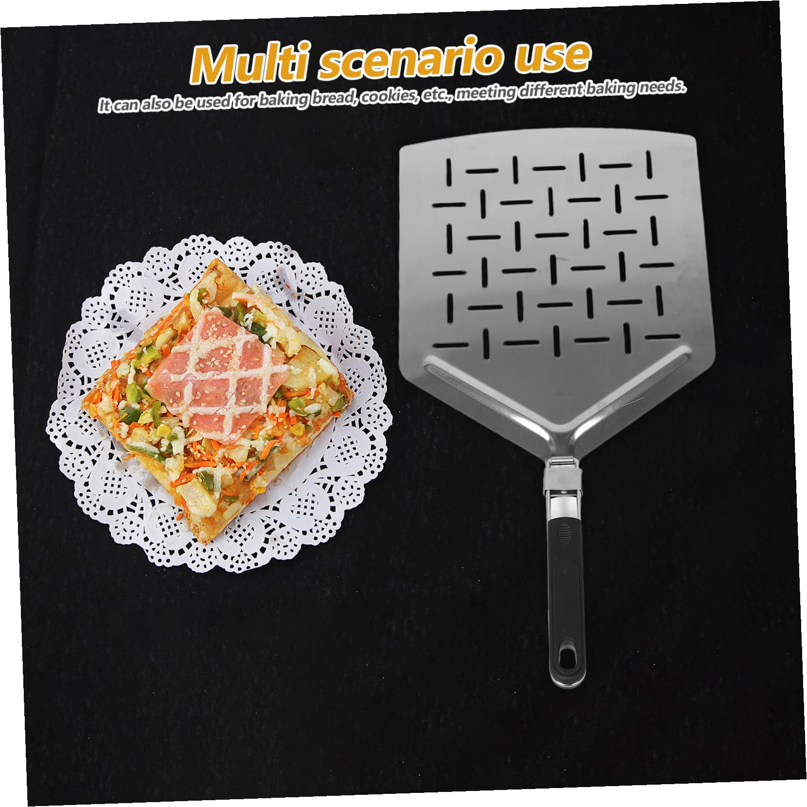 Toyvian Per Pizza Per Pizza In Acciaio In Metallo Manico Pieghevole