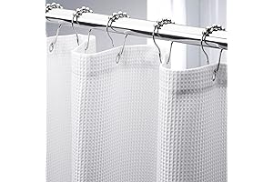 AmazerBath Extra Long Shower Curtain 96 Inches Long - The Perfect Fit...