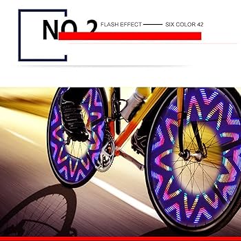 Amazon.co.jp: 【1個セット】防水 LED自転車ホイールライト