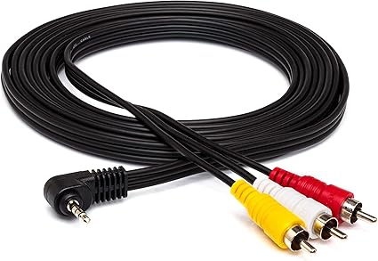 Amazon Hosa C3m 110 3m L型4極ミニプラグ Rcaオスx3 オーディオ ビデオケーブル 楽器 音響機器 楽器 音響機器