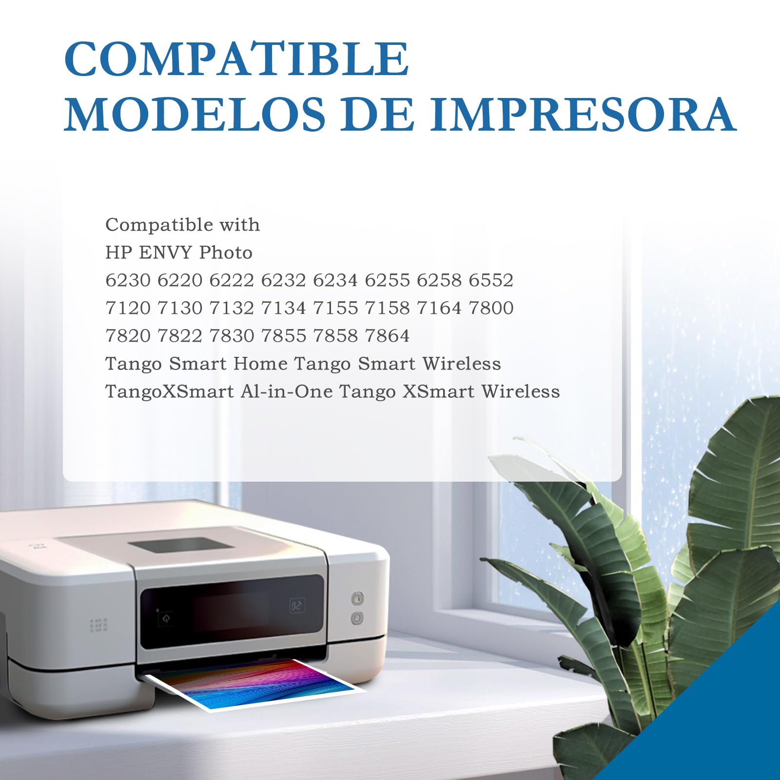 303XL Cartuchos Remanufacturados para Tinta 303 XL Negro e Color Compatible para HP 303 Cartucho para Envy Photo 7134 7830 6232 6230 7130 6220 6234 7100 7155 7800 7834 7855 78855 7885 Tango X