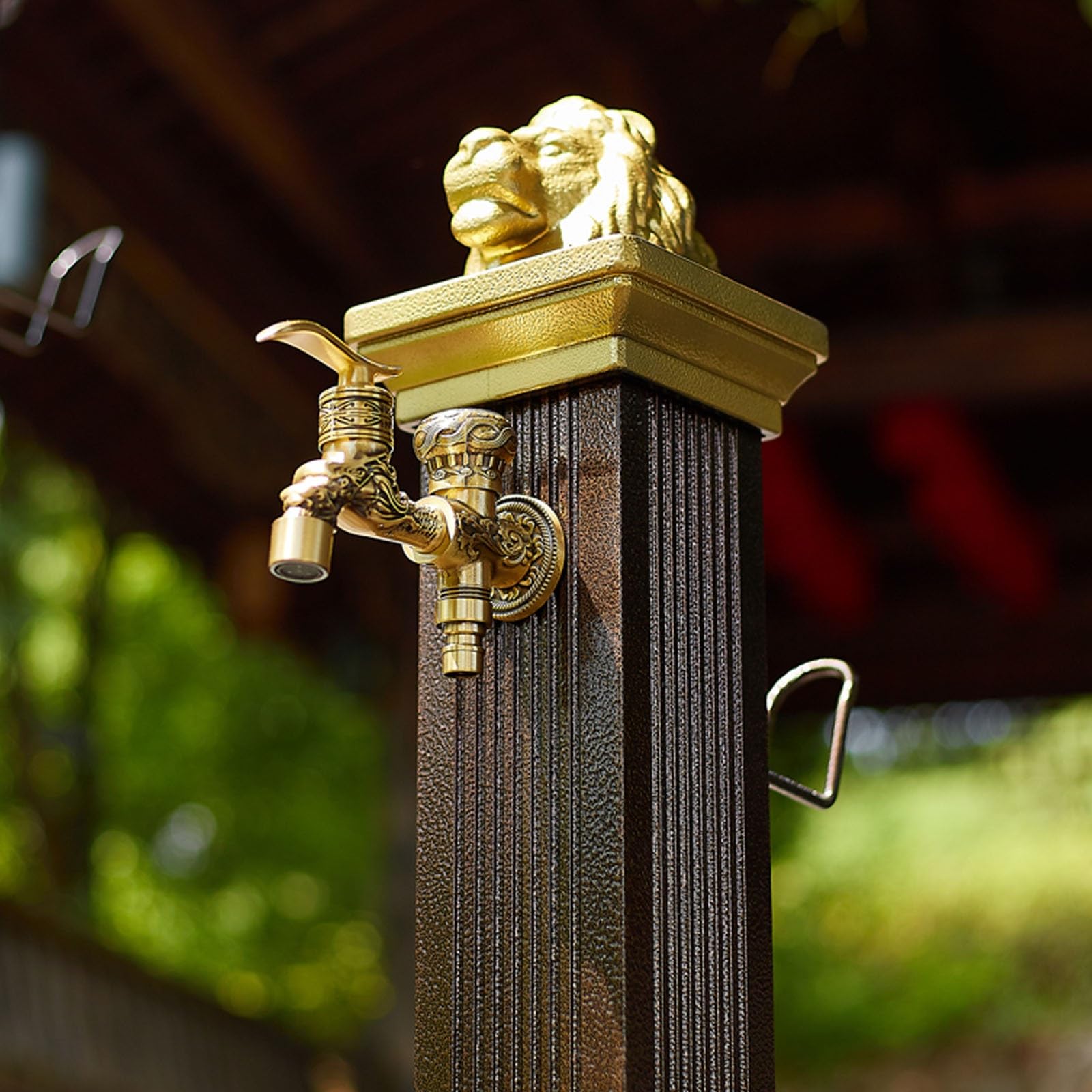 Gartenwassersäule, Wasserhahnsäule for Den Außenbereich, Frostschutzwasserleitung, Vertikaler Hydrant, Gartenwasserhahn, Geeignet for Villen, Autowaschanlagen Und Innenhöfe(112cm/44in)