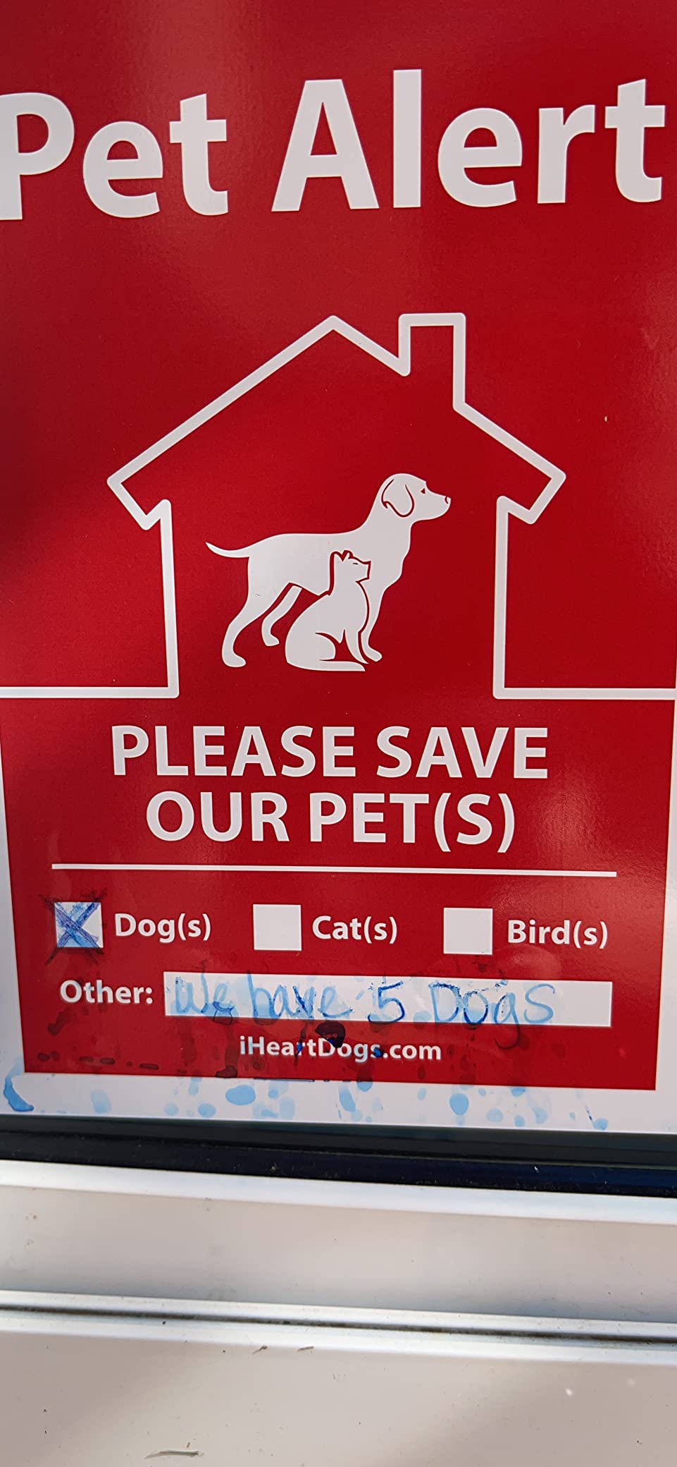 Ppl Alert Sticker $1/mo - Finance iHeartDogs Pet Alert Stickers 4-Pack - UV Fade ...