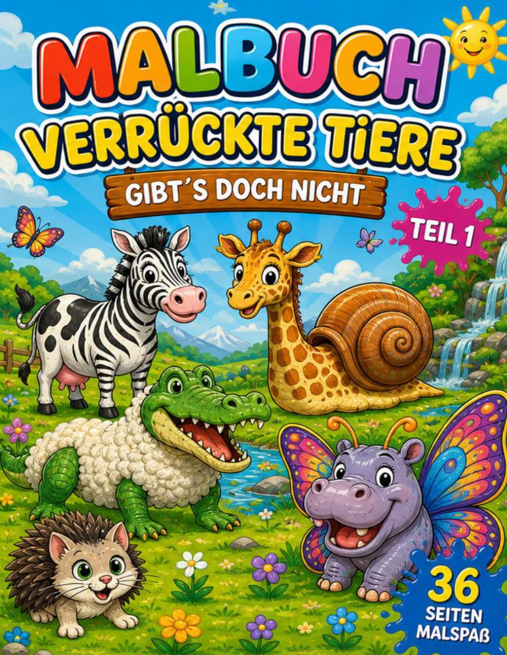 Malbuch Verrückte Tiere: Gibt´s doch nicht - Teil 1 (Kleine Entdecker – Malen & Lernen)