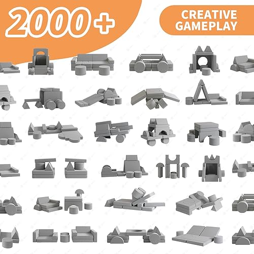 Miniatura 13 de Sofá modular de juegos para niños, 13 piezas, sofá modular para niños, sofá infantil para sala de juegos, sofá modular para niños y niñas, sofá de
