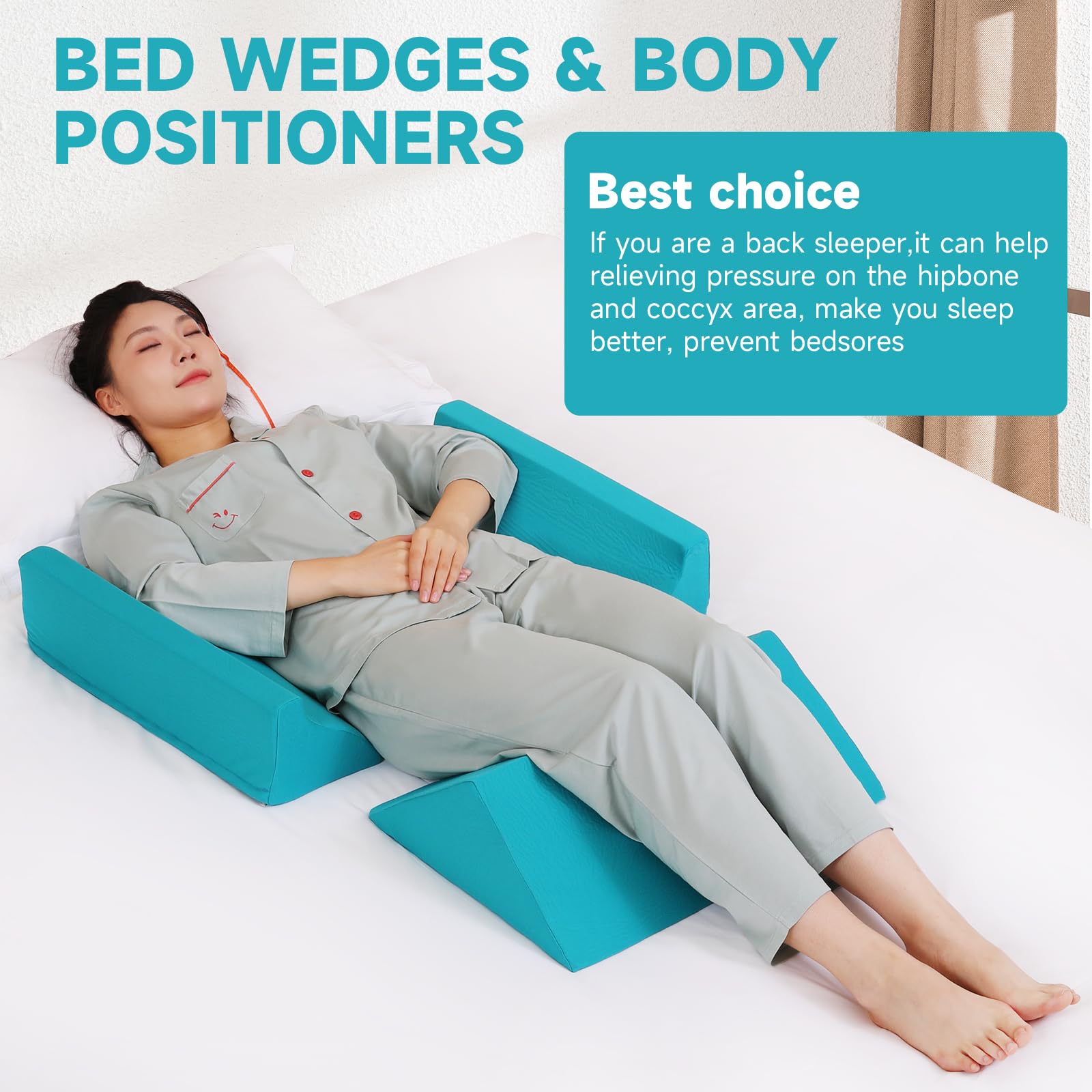 Fanwer Cuña de cama para hombre