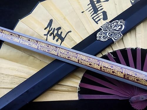 Miniatura 7 de Espada Han, arte hecho a mano (hoja de acero de alto carbono, vaina de madera negra) templado por calor