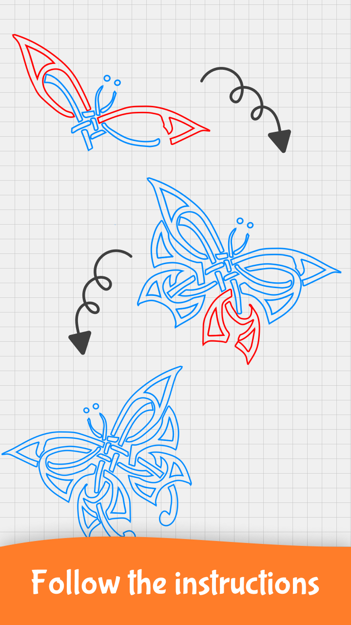How to Draw Butterfly Tattoo : Step by Step Tutorials - App on Amazon ...