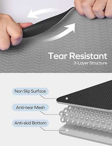 Miniatura 4 de Ewedoos Tapete de yoga antideslizante de elastómero termoplástico, tapete de ejercicio ecológico para yoga, pilates y ejercicio de piso, tapete