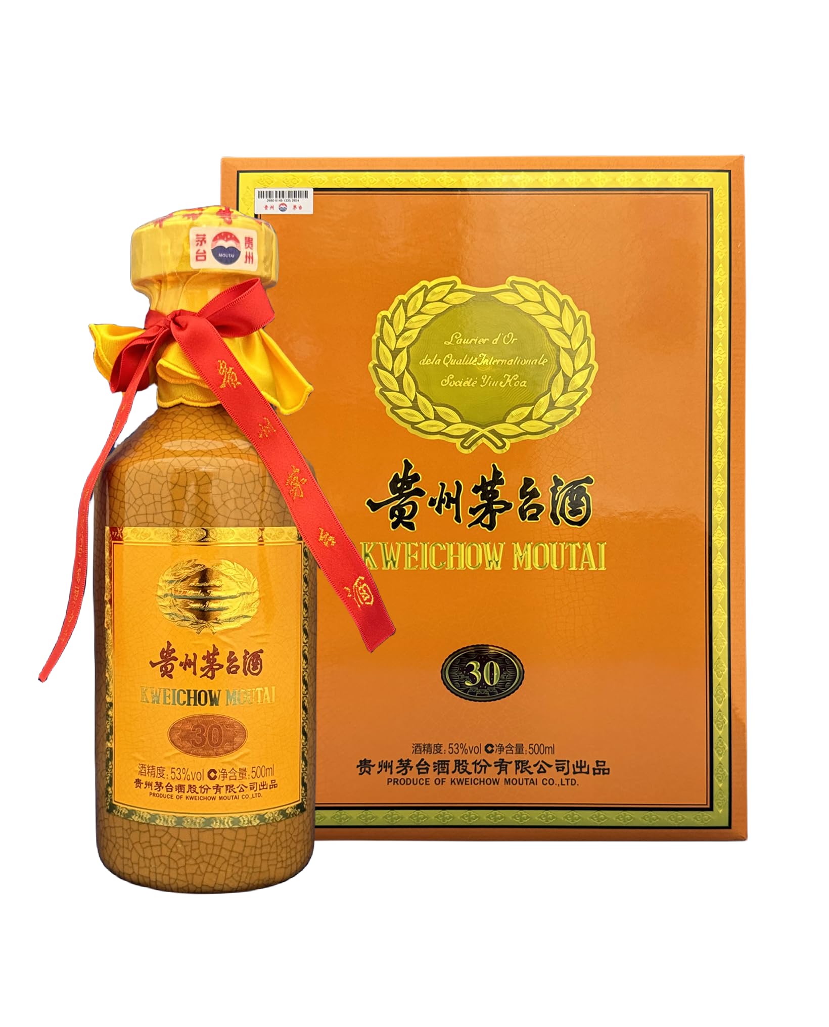 Amazon.co.jp: 30年貴州茅台酒 アルコール53度 500ml 箱付 中国酒 白酒