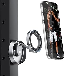 A2C Gym Magnetic Phone Holder, Aluminum Alloy Phone Mount with Suction Cup