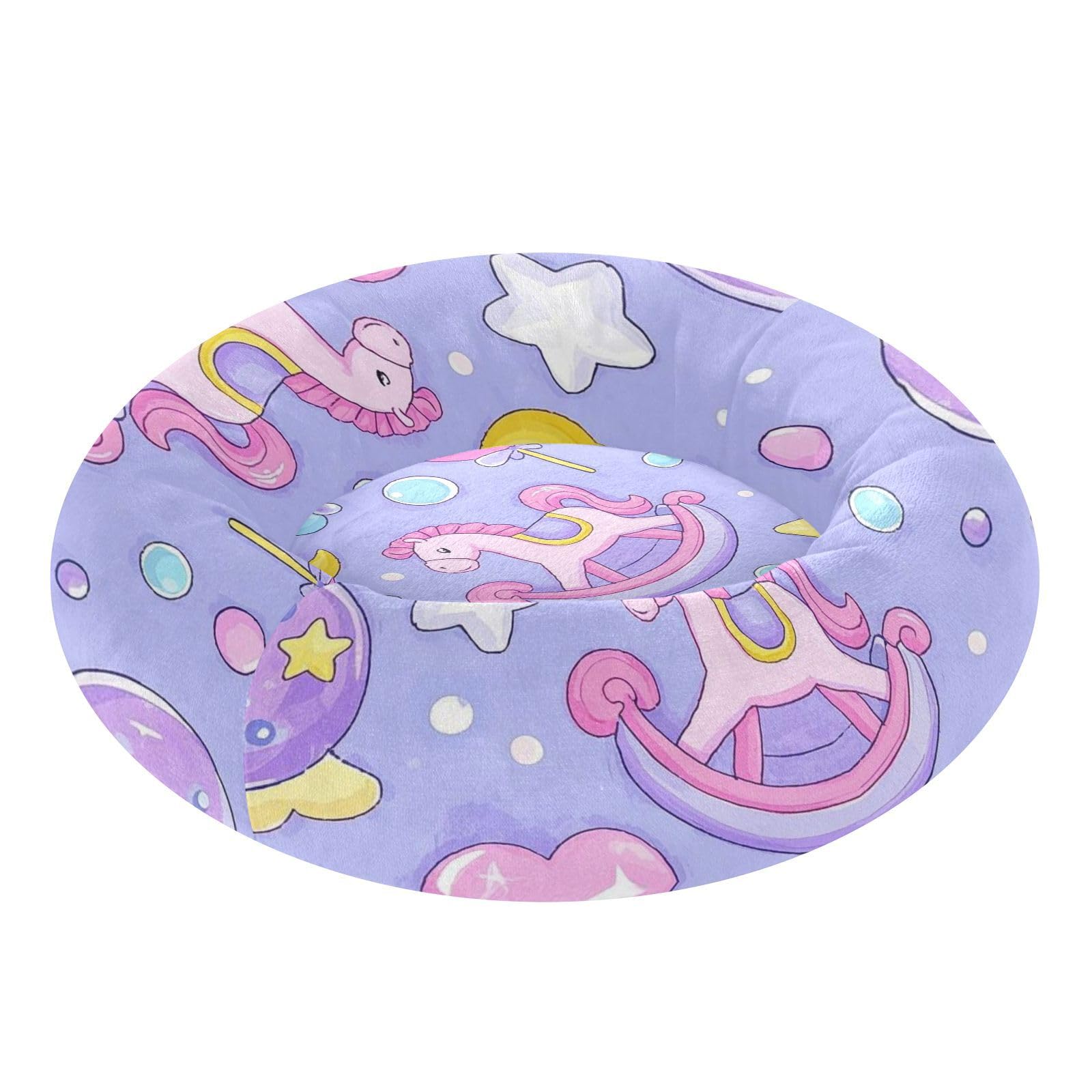 Lit chaud pour chien contre le froid, panier doux violet pêche taille S