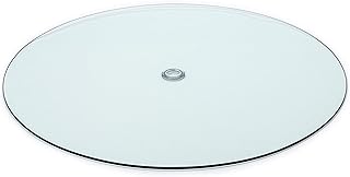 Audio-Visual Direct Tempered Glass Table Top with Rounded Edge (48" with 1 5/8 Center Hole)