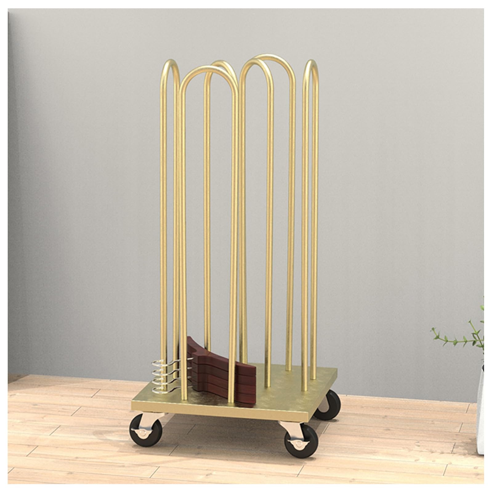 Organisateur de rangement de cintres or idéal pour buanderie et magasin