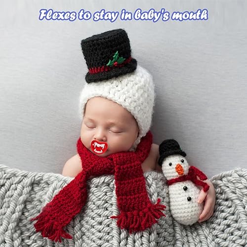 Miniatura 3 de Divertidos chupetes de ortodoncia para bebés, sin BPA, sin látex, paquete de 4