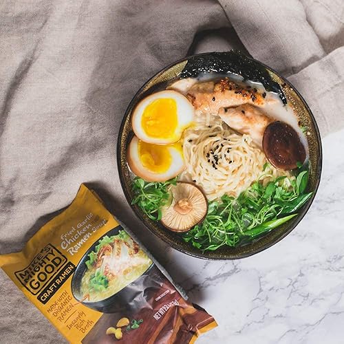 Miniatura 3 de Mike's Mighty Good Paquete de almohadas de sopa Ramen, pollo con ajo frito, 2.2 onzas (paquete de 14)