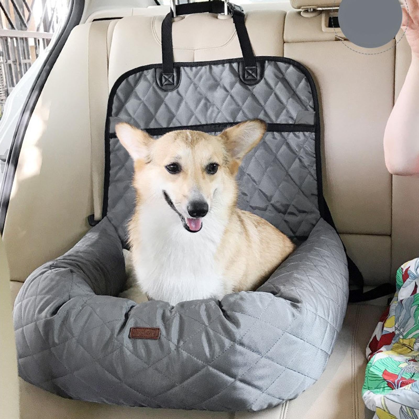 Autositz für kleine Hunde, sicherer Autositz für vorne mit Gurt, wasserdichte Hundetransporttasche, für Hunde, Hundezubehör, Welpenbedarf