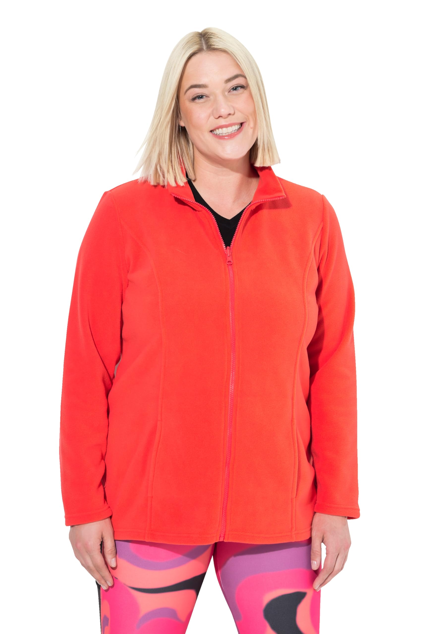 Ulla Popken Damen große Größen Übergrößen Plus Size Fleecejacke, Baukastensystem, Innenjacke, recycelt 796970
