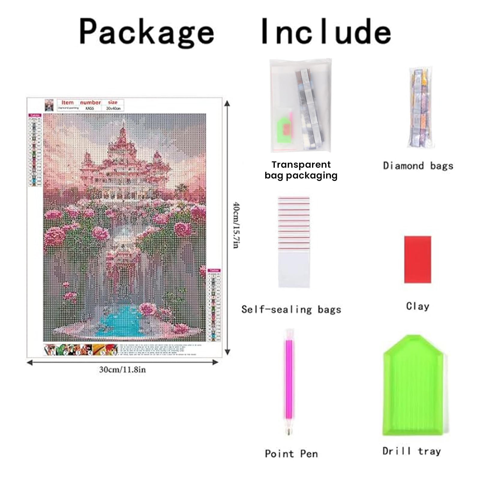 Kit Diamond Painting 5D - 30x40 Cm - Con Diamanti E Strass - Per Decorazione E Relax - Idea Regalo - Foto 6