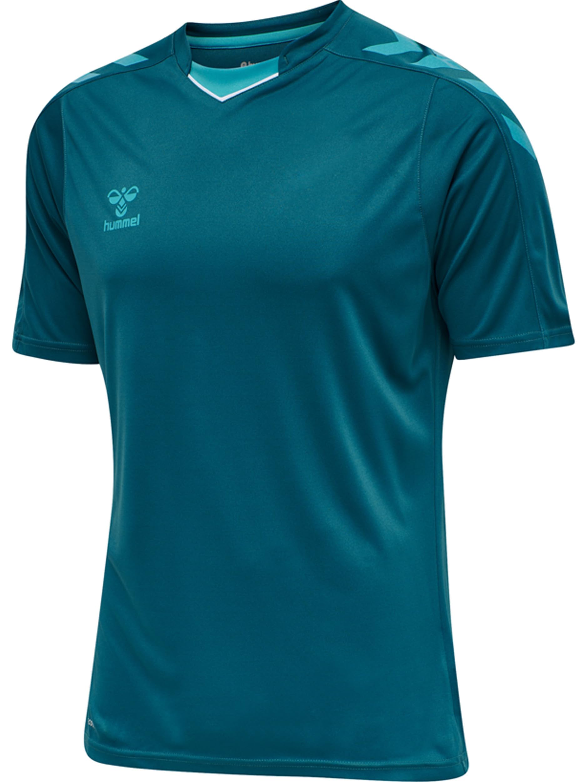 hummel Koszulka męska Hmlcore Xk Poly Jersey S/S, niebieski koralowy, M, Błękitny koral, M