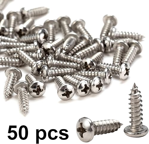 Miniatura 7 de Paquete de 50 clips de montaje estilo P de cuerda de 12 pulgada con tornillos de acero inoxidable abrazadera de alambre para gestión de cables