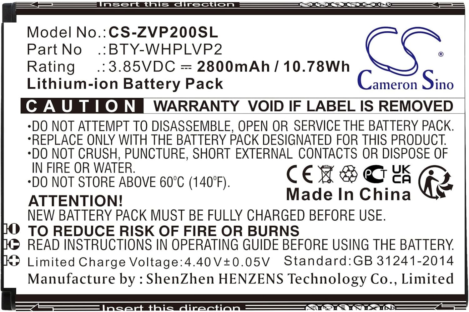 VI VINTRONS Battery for Verizon LVP2, Wireless Home Phone Connect, BTY-WHPLVP2,