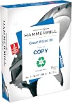 Hammermill Printer Paper, Great White 30% Recycled Paper, 8.5 x 11 - 3 Ream (1,500 Sheets) - 92 Bright, Made in the USA, 086820C