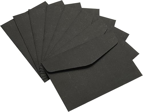 Miniatura 12 de PATIKIL Mini sobres, paquete de 60 unidades de papel en blanco de 4.5 x 3.2 pulgadas, soporte para tarjetas de visita para fiesta de notas