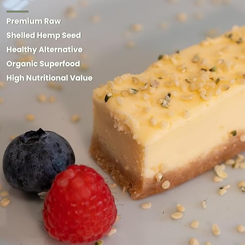 Miniatura 7 de En Avant Semilla de cáñamo orgánica de 1 libra, semillas de cáñamo sin cáscara cruda a base de plantas y Omega 3, 6, corazones de cáñamo sin OMG,