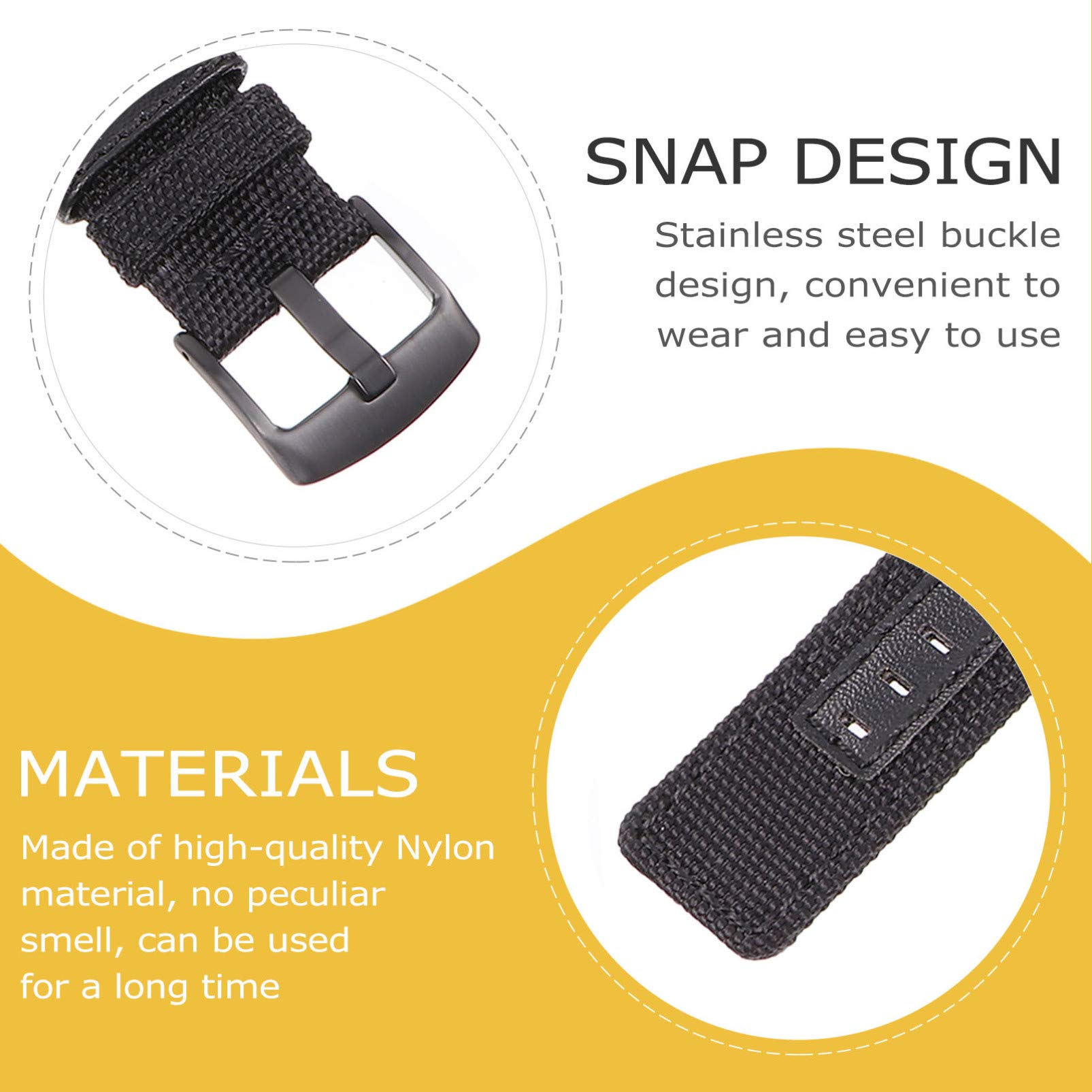 Gatuida 4pièces Bracelets Nylon Canvas Pour Montre Étanche Et Confortable Et Compatible Avec Montres Connectées