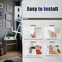 Vista 6 de Sehawei Soporte de pared para PS VR2, PS VR2, soporte de montaje en pared todo en 1, soporte de almacenamiento de acero resistente, para almacenar