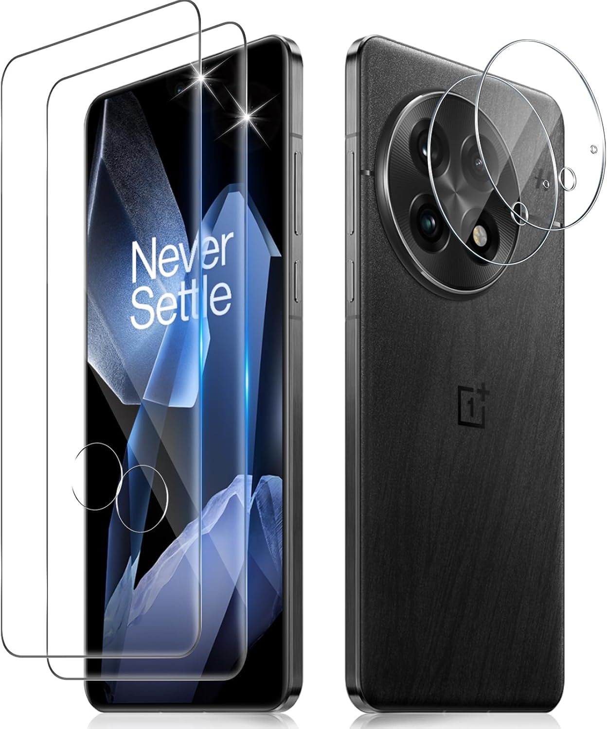 funrae 3d full screen protector for oneplus 13 5g for tempered glass with hd camera protection 【2  2 pieces 】 0.33 mm 9h hardness anti-scratch screen protector anti-bubble film protective glass
