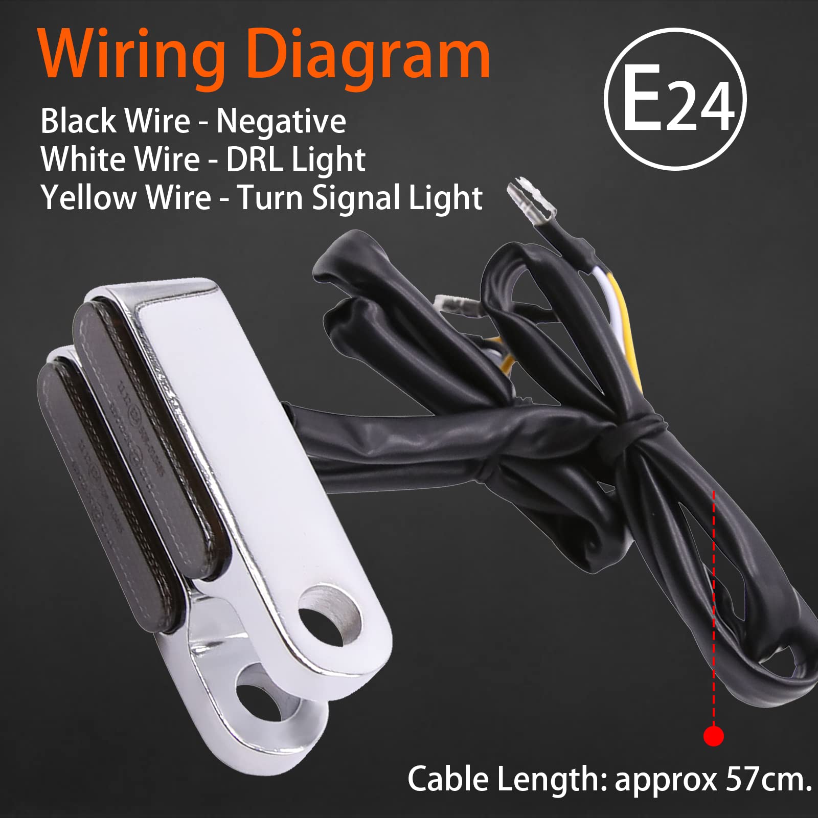 2 Frecce LED Ambra Per Moto Grom 2014-2016 | Indicatori Di Direzione Universali 12V Con 12 LED L'una | Kit Con Cuscinetti Autoadesivi