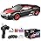 Remote Control Car RC Drift Car 2.4GHz 1:24 Scale 4WD 15KM/H High Speed Model Vehicle with LED Lights Drifting Tire Racing Sport Toy Car for Adults Boys Girls Kids Gift 2Pcs Rechargeable Batteries