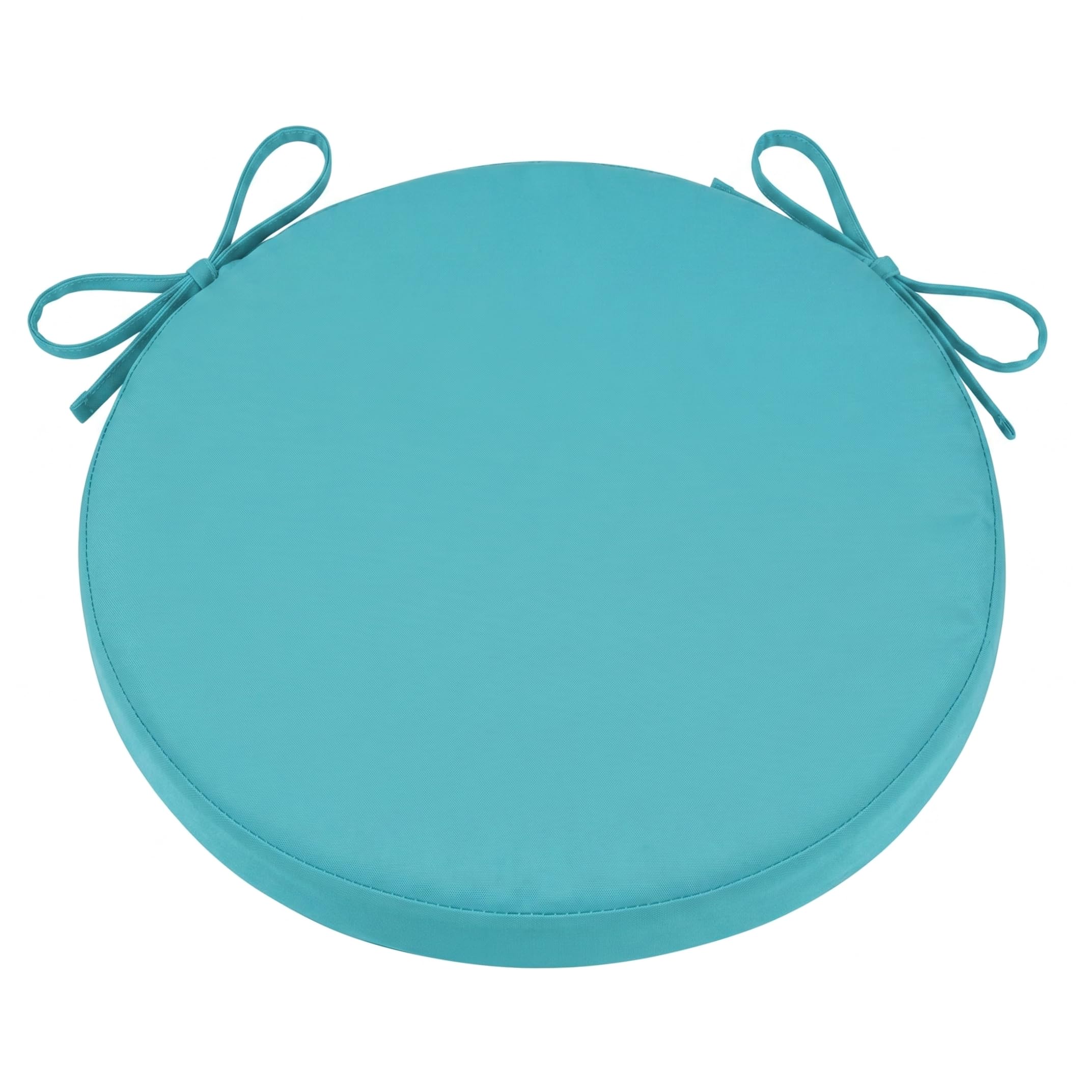 Monwssoe Chair Pads, Round Outdoor Chair Cushions, Waterproof Bistro Cushions 15in Fade-Resistant High-Resilience Sponge Pad for Garden, Blue