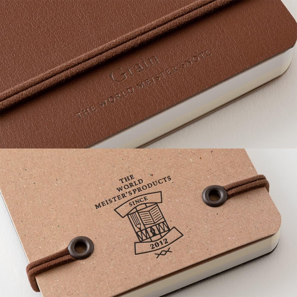 Amazon.co.jp: ミドリ メモ帳 WM リングメモ グレイン 濃茶 11799006