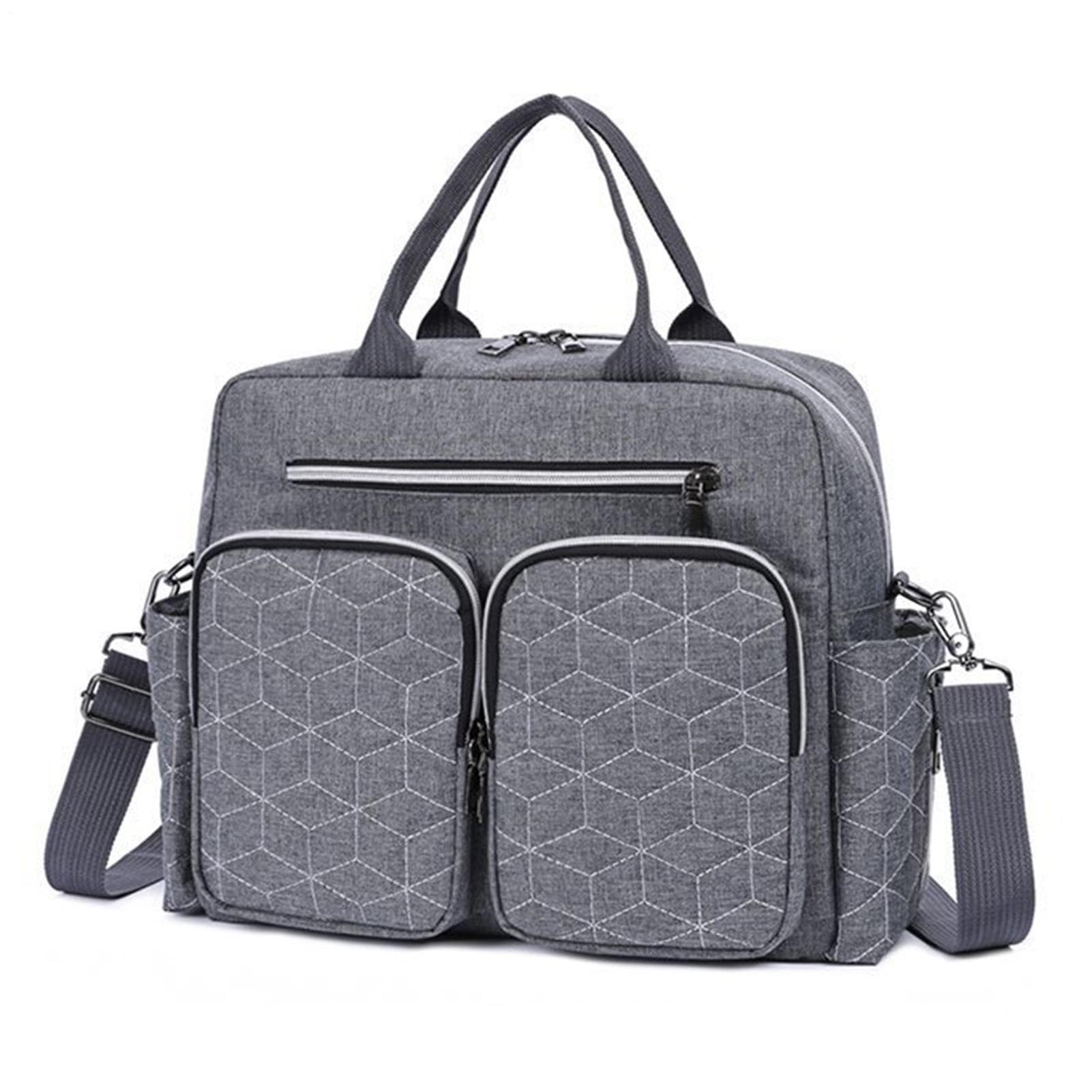 Générique Borsa per pannolini per bambini, borsa per pannolini per bambini, borsa per pannolini con stazione per pannolini per bambini, facile da pulire, per maternità a pannolini di grande capacità