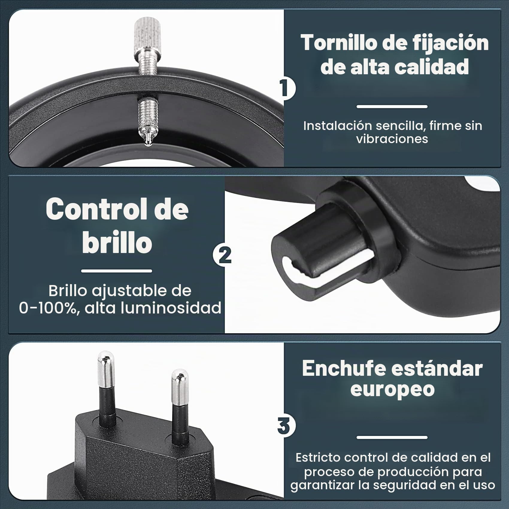 Jevina 144 LED microscopio anillo de luz 0-100% ajustable lámpara para microscope anillo iluminación