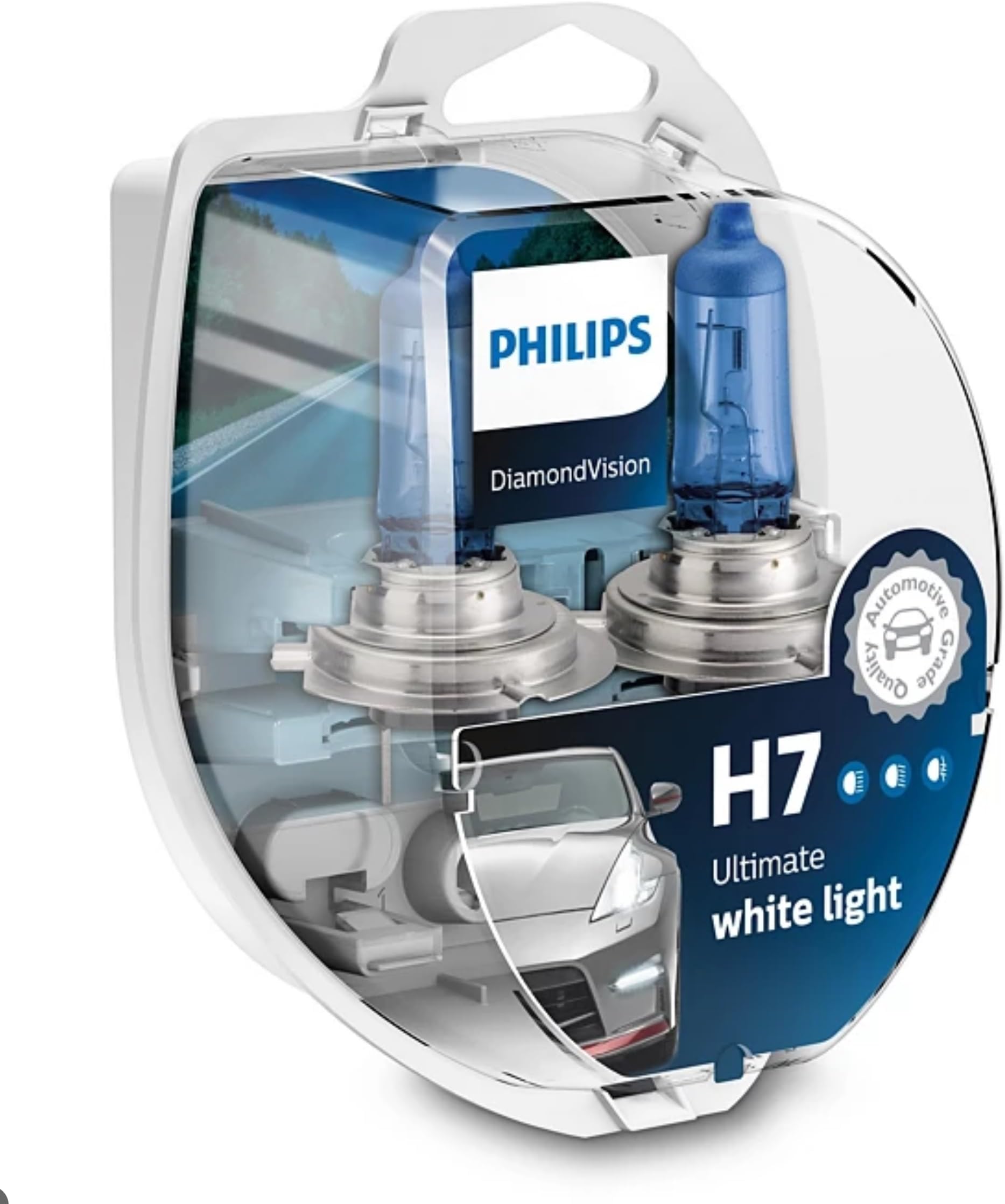 Philips - Diamond Vision H7 Halogen HID Bulbs Pair