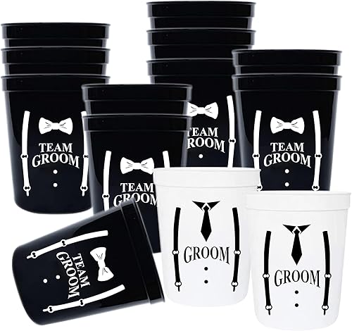 BachpartyGifts Copas de despedida de soltero 13 piezas reutilizables para padrinos de boda tazas de plástico para regalos de padrinos de boda BachpartyGifts Copas de despedida de soltero 13 piezas reutilizables para padrinos de boda tazas de plástico para regalos de padrinos de boda