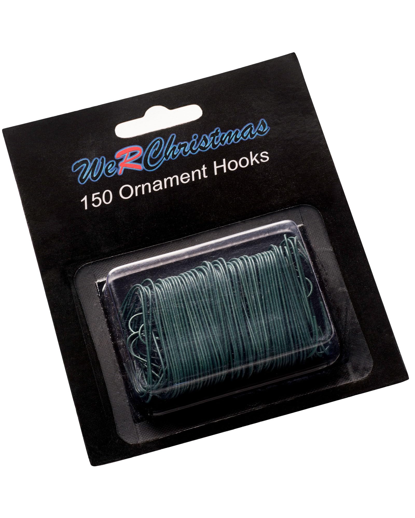 WeRChristmas Ornament Hooks, Green, 3.5cm