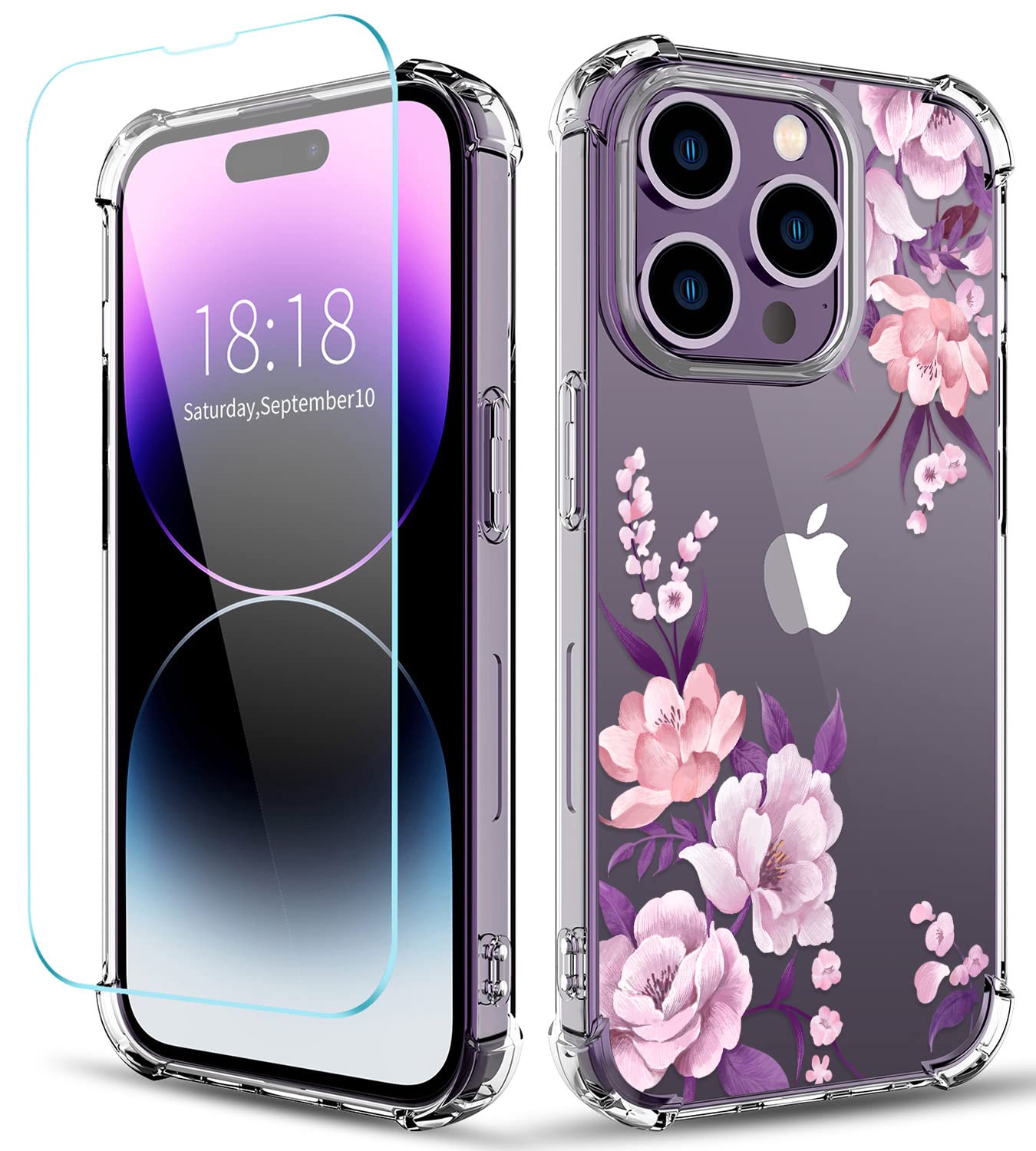 Amazon.com: YOYORI Flower Pattern Designed for iPhone 14 Pro