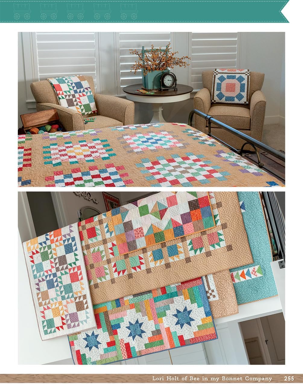 Prairie Home Quilt Book by Lori Holt of Bee in My Bonnet - Over 30 Quilts, Runners, Table Toppers & Pillows – Seasonal Quilting Inspired by Pioneer Resilience & Westward Journey