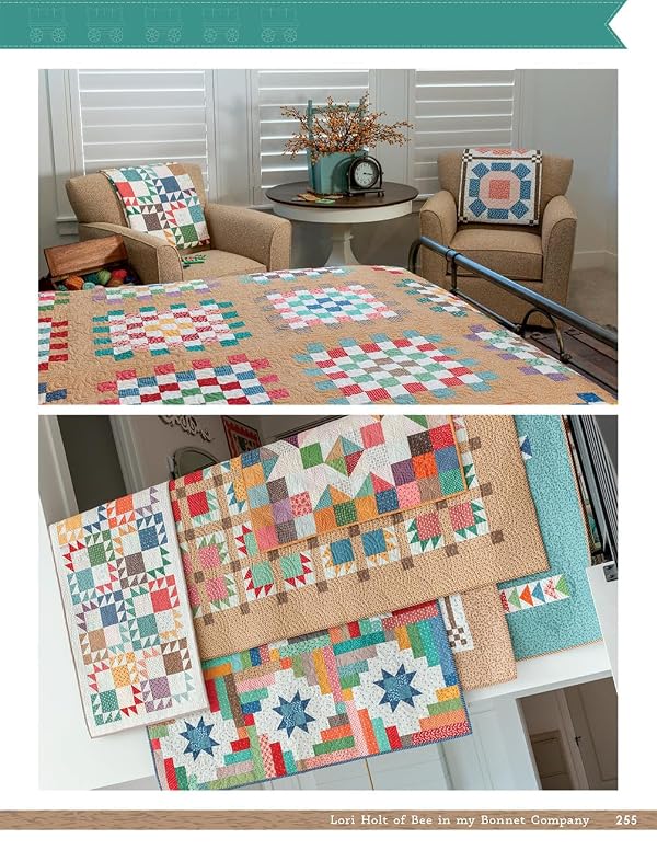 Prairie Home Quilt Book by Lori Holt of Bee in My Bonnet - Over 30 Quilts, Runners, Table Toppers & Pillows – Seasonal Quilting Inspired by Pioneer Resilience & Westward Journey by Generic - Image 6