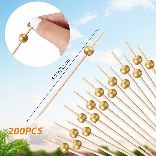 Miniatura 3 de 400 piezas desechables de madera conos de perlas, palillos de bambú para aperitivos, palillos de madera para alimentos, soporte para cono de helado,