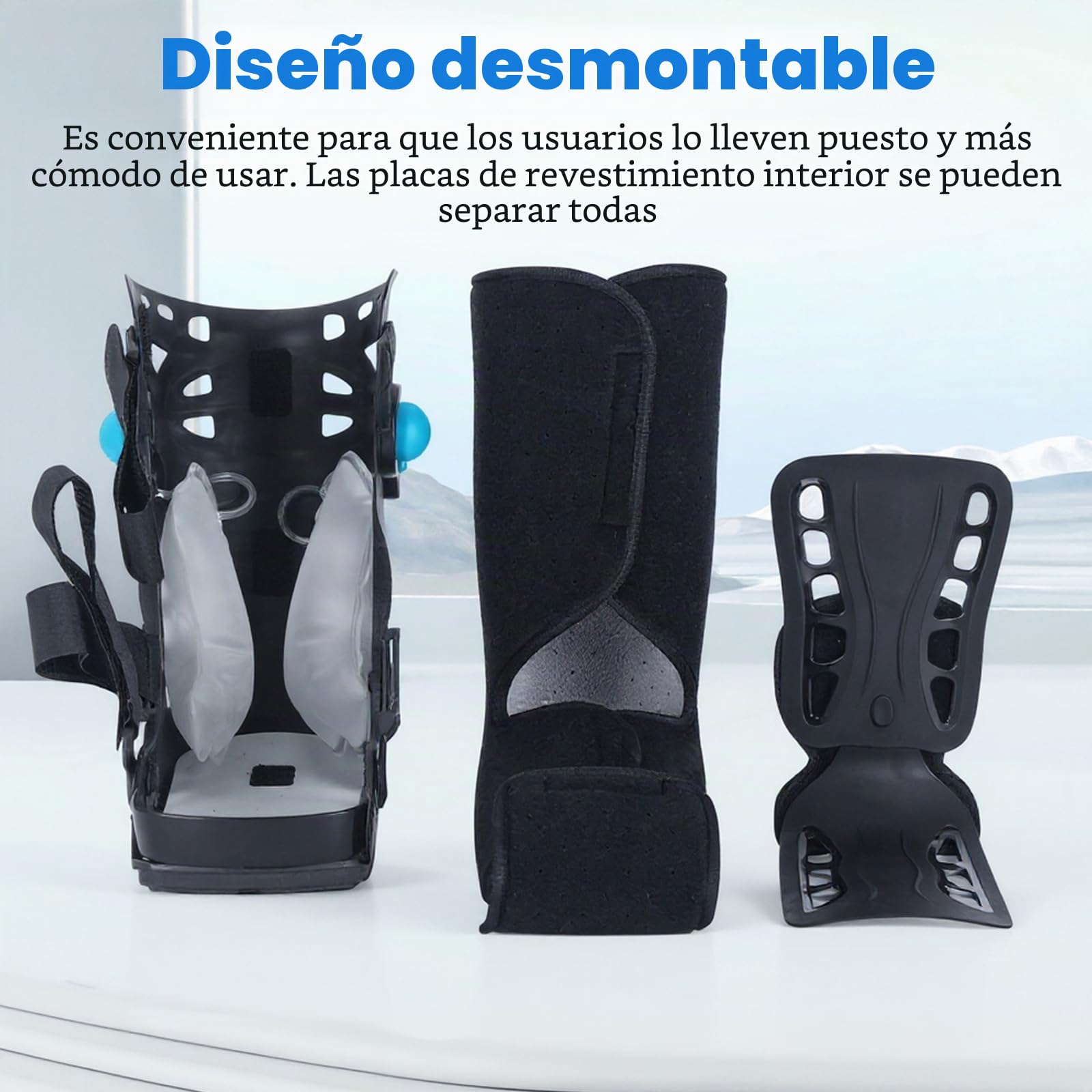 Bota corta de fractura de leva Walker – Botas para caminar con descarga frontal para lesiones de dedo roto del pie – Bota médica postoperatoria para cirugía de pies, dedos en martillo, juanetes, pies,