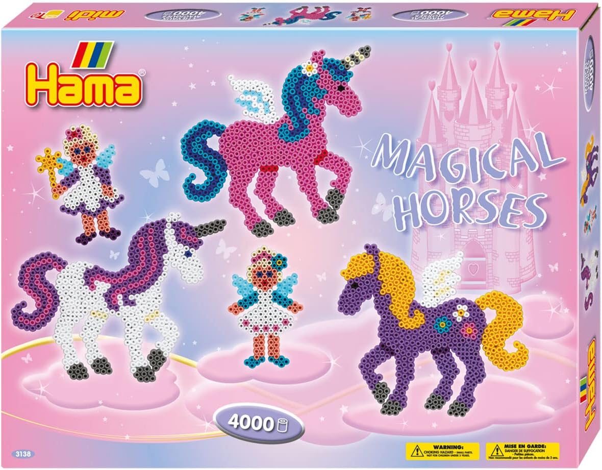 Magical Horses Large Activity Set, for Ages 5 Years+, Official Beads Set